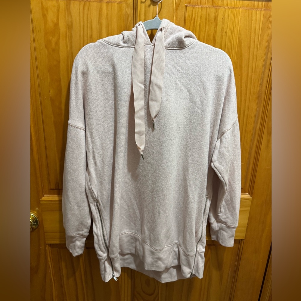 Aerie Baby Pink Oversized Hoodie with Zipper on the Sides